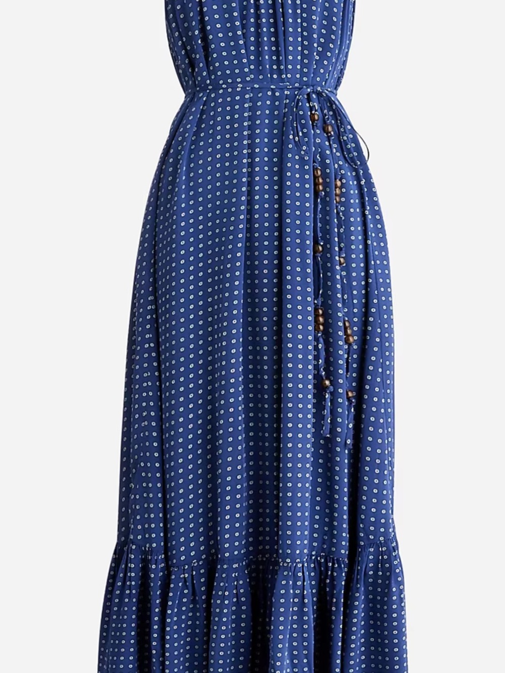 J. Crew Navy Blue Polka Dot Maxi Sundress - Picture 3 of 8